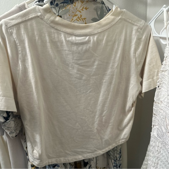 Nike Women's Crop Top White and Black Size S - Picture 4 of 8